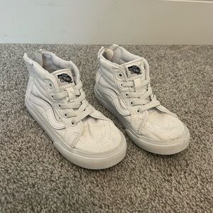 Toddler White Vans